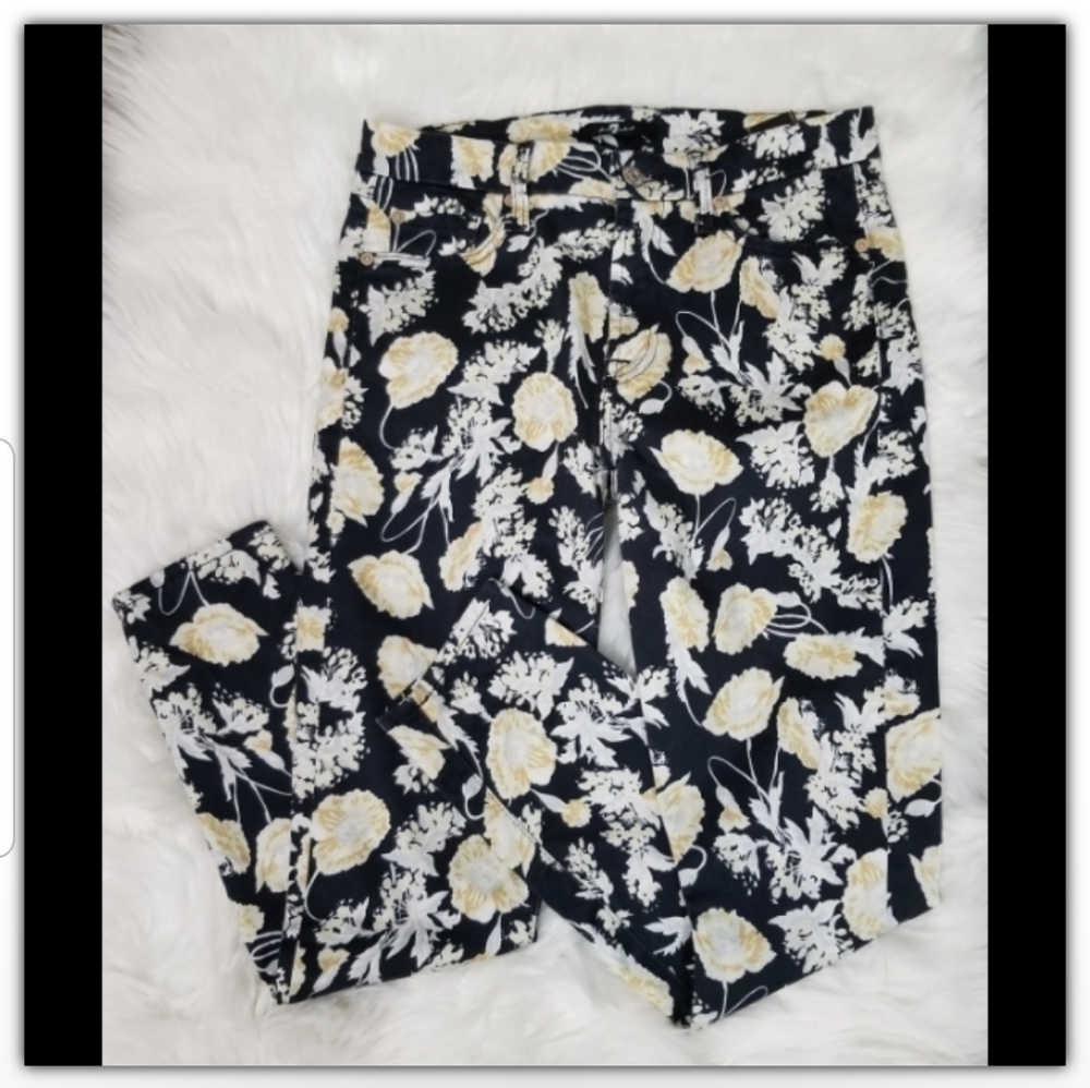 7 for all mankind floral Jean's size 27